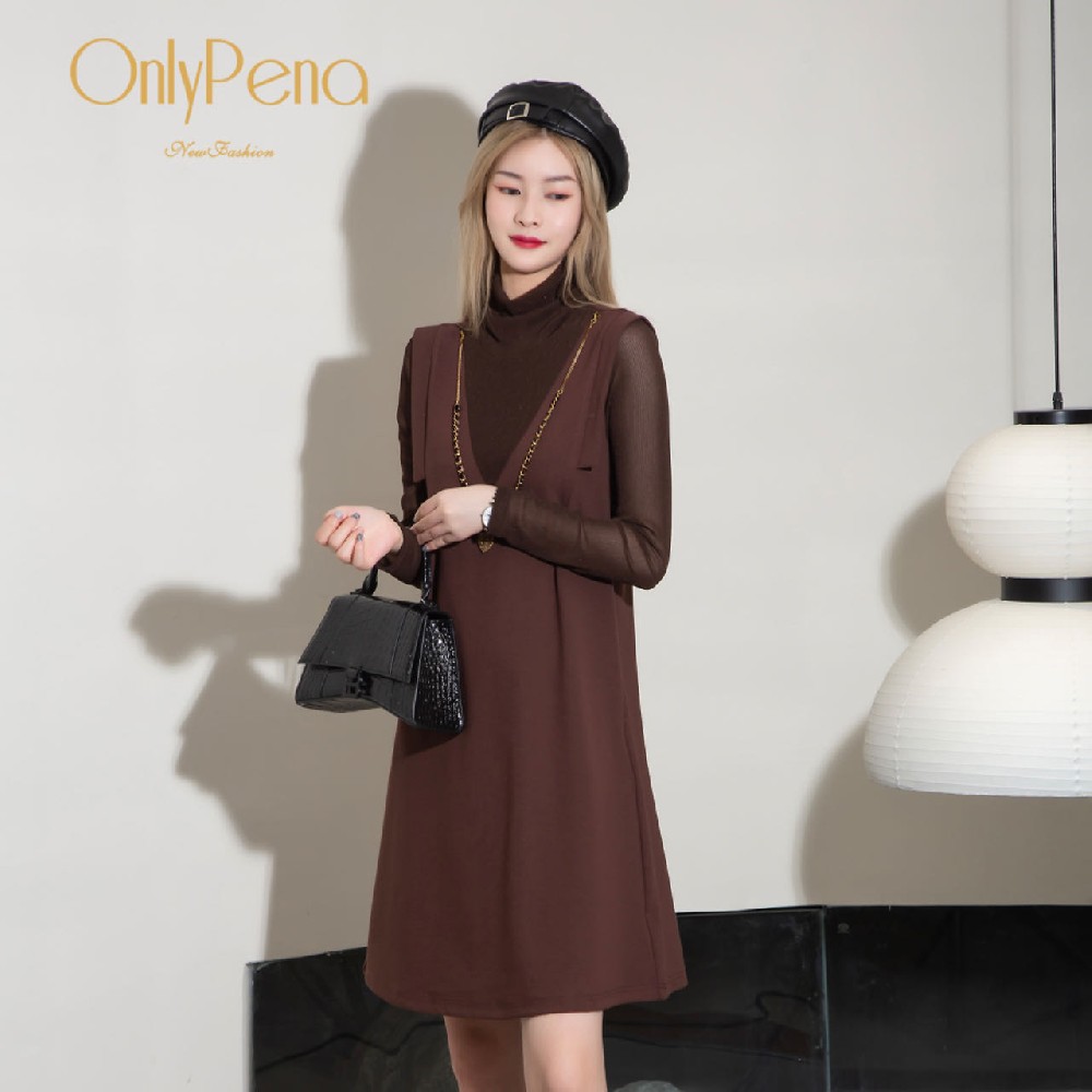 傲丽佩娜2023秋季气质连衣裙